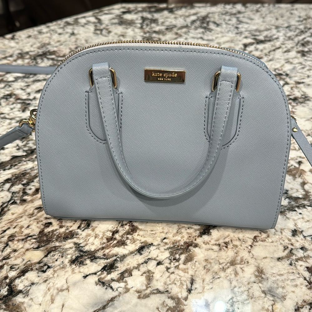 Kate Spade Laurel Way Riley Cloudcover baby blue purse